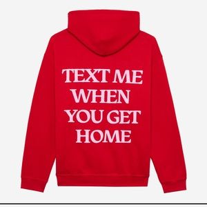 RED LONELY GHOST SWEATSHIRT